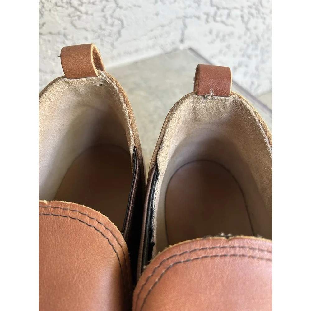 New Red Wing 2143 Romeo Slip On Leather Brown Shoes Mens Size 7.5 VTG USA Vibram